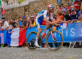 Julian Alaphilippe of Team France competes passing through the Cote de la butte Montmartre while fans cheers during the Men's Road Race on day eight of the Paris 2024 Olympic Games on August 03, 2024 in Paris, France. Photo by Nicolas Gouhier/ABACAPRESS.COM   - Photo by Icon Sport