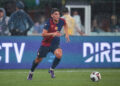 Aug 3, 2024; East Rutherford, NJ, USA; Barcelona defender Alex Valle (12) controls the ball during the first half of an international friendly against Real Madrid at MetLife Stadium. Mandatory Credit: Vincent Carchietta-USA TODAY Sports/Sipa USA   - Photo by Icon Sport