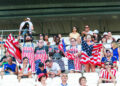Les supporters des USA sont aux anges !(Photo by Romain Biard/Icon Sport)
