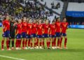 Team Spain prior the Paris Olympic Games 2024 women's semi-final match between Spain and Brazil at Orange Velodrome on August 6, 2024 in Marseille, France. (Photo by Johnny Fidelin/Icon Sport)   - Photo by Icon Sport