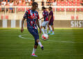 Bradley Barcola avec le PSG - Photo by Icon Sport