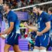 Nicolas LE GOFF of France and Antoine BRIZARD of France during the Olympic Games Paris 2024 final match between France and Poland on August 10, 2024 in Paris, France. (Photo by Pierre Costabadie/Icon Sport)   - Photo by Icon Sport