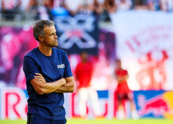 Luis Enrique avec le PSG - Photo by Icon Sport