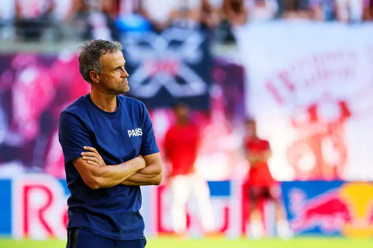 Luis Enrique avec le PSG - Photo by Icon Sport