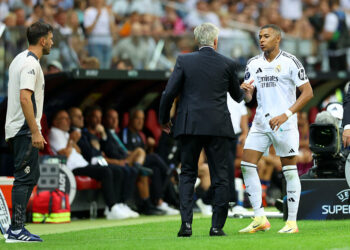 CARLO ANCELOTTI - KYLIAN MBAPPE  - Photo by Icon Sport