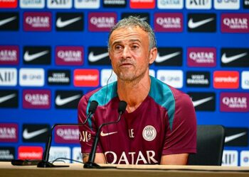 Luis Enrique le sait, le tirage n'a pas été en leur faveur (Photo by Baptiste Fernandez/Icon Sport)