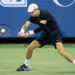 Aug 16, 2024; Cincinnati, OH, USA; Jack Draper of Great Britain returns a shot during his match against Felix Auger-Aliassime of Canada on day six of the Cincinnati Open. Mandatory Credit: Susan Mullane-USA TODAY Sports/Sipa USA   - Photo by Icon Sport