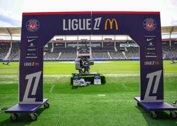 Illustration picture shows a tv broadcaster during the Ligue 1 McDonald's match between Toulouse and Nantes at Stadium de Toulouse on August 18, 2024 in Toulouse, France. (Photo by Anthony Dibon/Icon Sport)   - Photo by Icon Sport