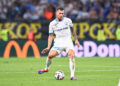 Pierre-Émile Hojbjerg.avec le maillot de l'OM (Photo by Philippe Lecoeur/FEP/Icon Sport)