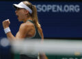 Aug 30, 2024; Flushing, NY, USA; Paula Badosa (ESP) reacts after winning a game against Elena-Gabriela Ruse (ROU)(not pictured)in a women's singles match on day five of the 2024 U.S. Open tennis tournament at Billie Jean King USTA National Tennis Center. Mandatory Credit: Geoff Burke-USA TODAY Sports/Sipa USA   - Photo by Icon Sport