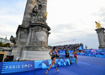 Claire MICHEL of Belgium during the Paris Olympic Games 2024 - Day 1 at Ponte Alexandre III on July 30, 2024 in Paris, France.  (Photo by Anthony Dibon/Icon Sport)   - Photo by Icon Sport