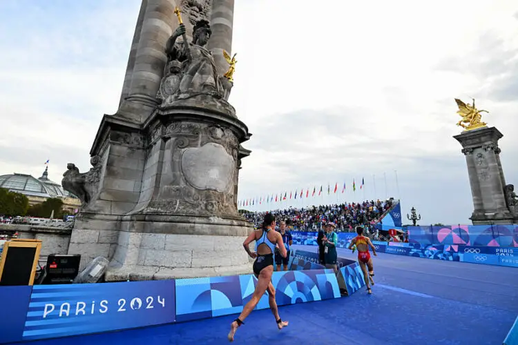 Claire MICHEL of Belgium during the Paris Olympic Games 2024 - Day 1 at Ponte Alexandre III on July 30, 2024 in Paris, France.  (Photo by Anthony Dibon/Icon Sport)   - Photo by Icon Sport