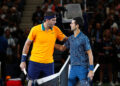 Juan Martin del Potro of Argentina and Novak Djokovic - Photo by Icon Sport