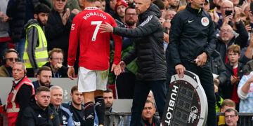 Erik ten Hag, Cristiano Ronaldo - Photo by Icon Sport