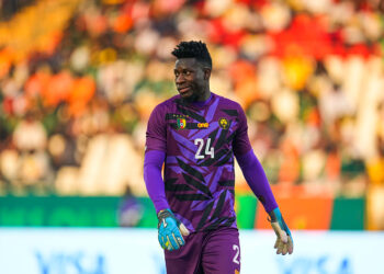 André Onana avec le maillot du Cameroun (Photo by Ulrik Pedersen/DeFodi Images) - Photo by Icon Sport