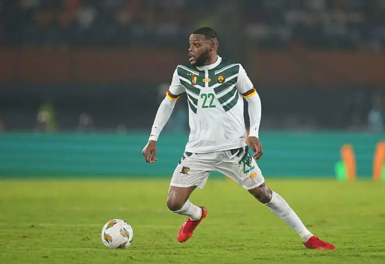 Olivier Ntcham avec le maillot du Cameroun (Photo by Ulrik Pedersen/DeFodi Images) - Photo by Icon Sport