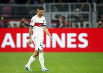 Lucas Hernandez avec le PSG   - Photo by Icon Sport