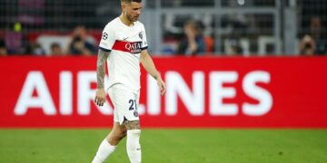 Lucas Hernandez avec le PSG   - Photo by Icon Sport