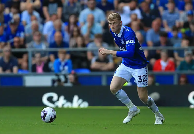 11th May 2024; Goodison Park, Liverpool, England; Premier League Football, Everton versus Sheffield United; Jarrad Branthwaite of Everton runs with the ball   - Photo by Icon Sport