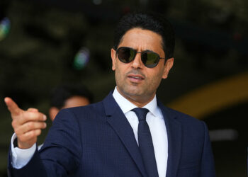 Nasser Al-Khelaïfi est amoyreux du PSG !(Photo by Spada/LaPresse)   - Photo by Icon Sport