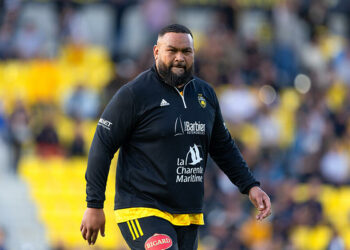 Uini ATONIO of Stade Rochelais during the Top 14 match between La Rochelle and Racing 92 at Stade Marcel Deflandre on June 8, 2024 in La Rochelle, France.(Photo by Thibaut Bossenie/Icon Sport)   - Photo by Icon Sport