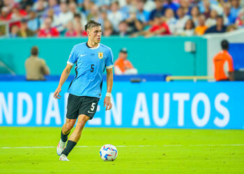 Manuel Ugarte avec le maillot de l'Uruguay (Photo by Marty Jean-Louis/Sipa USA)   - Photo by Icon Sport