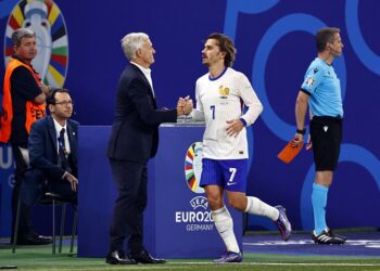 Deschamps et Griezmann avec les Bleus à l'Euro 2024 - Photo by Icon Sport