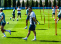 Roberto De Zerbi avec l'OM à l'entraînement - Photo by Icon Sport