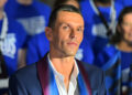 French athlete Alexis Hanquinquant attends the official announcement of the flag bearers for the Paris 2024 Olympic and Paralympic Games at France Television headquarters in Paris on July 12, 2024. Photo by Firas Abdullah/ABACAPRESS.COM   - Photo by Icon Sport