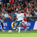 Enzo Sternal avec le maillot de l'OM (Photo by Philippe Lecoeur/FEP/Icon Sport)