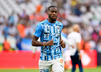 Geoffrey Kondogbia avec l'OM en 2024   - Photo by Icon Sport