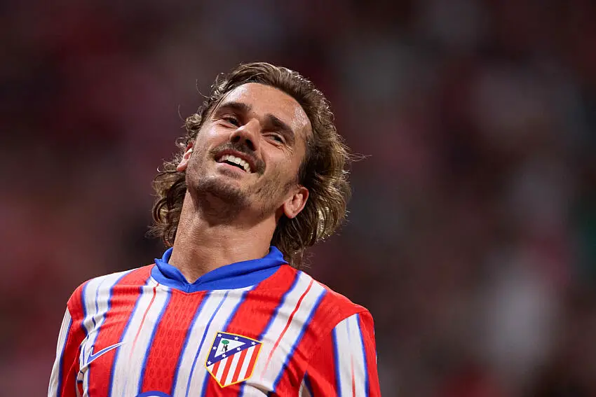 Antoine Griezmann avec le maillot de l'Atletico de Madrid- Photo by Icon Sport