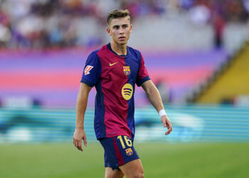 Fermin Lopez of FC Barcelona during the La Liga EA Sports match between FC Barcelona and Real Valladolid played at Lluis Companys Stadium on August 31, 2024 in Barcelona, Spain. (Photo by Sergio Ruiz / Pressinphoto / Icon Sport)   - Photo by Icon Sport