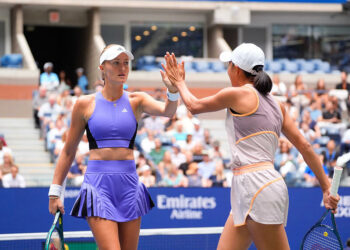 Kristina Mladenovic et Zang Shuai ne gagneront pas l'US Open /Credit: Robert Deutsch-Imagn Images/Sipa USA   - Photo by Icon Sport