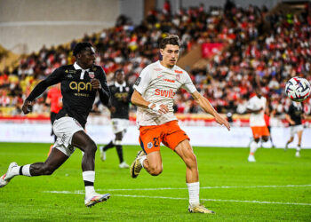 Lamine Camara offre la victoire à Monaco !(Photo by Sylvain Thomas/FEP/Icon Sport)