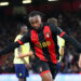 Bournemouth's Antoine Semenyo celebrates scoring their side's third goal of the game during the Premier League match at the Vitality Stadium, Bournemouth. Picture date: Monday September 30, 2024.   - Photo by Icon Sport