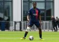 Joane Gadou avec le maillot du PSG