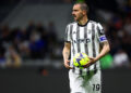 Mailand, Italien, 26.04.2023: Leonardo Bonucci (Juventus Fc) schaut waehrend des Halbfinalspiels der Coppa Italia zwischen Inter Mailand vs Juventus Turin im Giuseppe Meazza am 26. April 2023 in Mailand, Italien. (Foto von Sportinfoto/DeFodi Images) Milan, Italy, 26.04.2023: Leonardo Bonucci (Juventus Fc) looks on during the Coppa Italia semi-final match between FC Internazionale vs Juventus FC at Giuseppe Meazza on April 26, 2023 in Milan, Italy. (Photo by Sportinfoto/DeFodi Images) - Photo by Icon sport   - Photo by Icon Sport