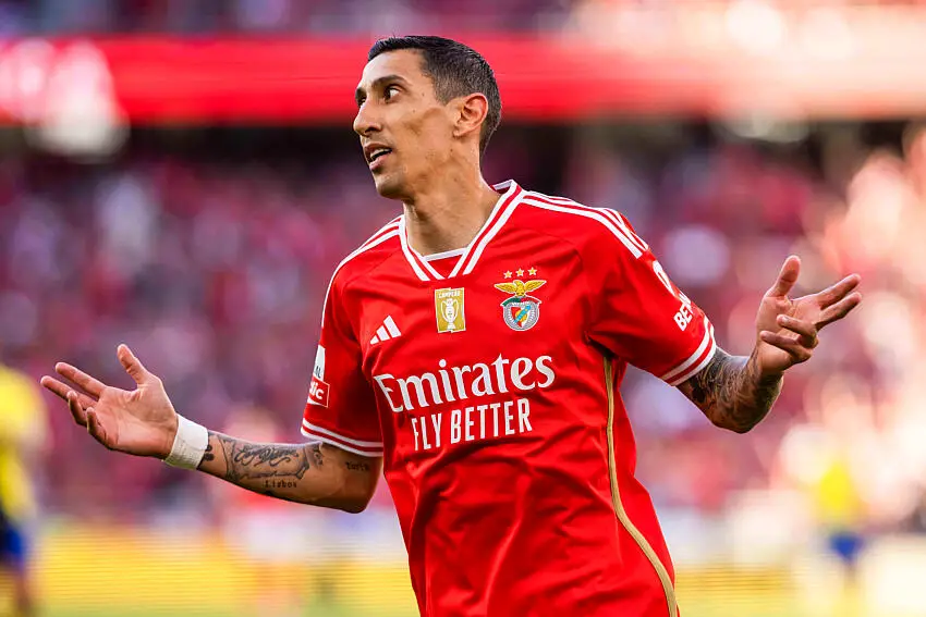 Angel Di Maria avec Benfica en 2024.