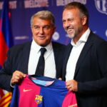 Joan Laporta avec Hansi Flick