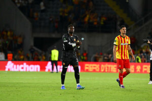 Brice Samba et Florian Sotoca avec le RC Lens