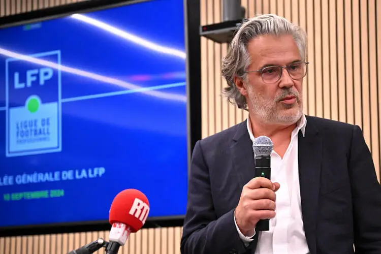 Vincent LABRUNE (President LFP) during the election of the new president of the French Professional Football League at Hotel Gaillard on September 10, 2024 in Paris, France. (Photo by Anthony Bibard/FEP/Icon Sport)   - Photo by Icon Sport