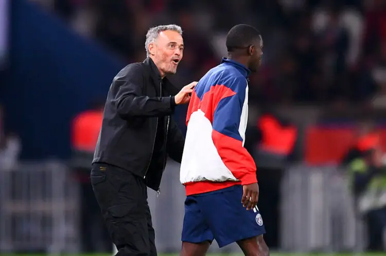 Luis ENRIQUE, Ousmane DEMBELE   - Photo by Icon Sport