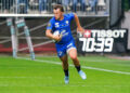 Thibault DEBAES of Vannes during the Top 14 match between Vannes and Lyon at Stade de la Rabine on September 21, 2024 in Vannes, France. (Photo by Eddy Lemaistre/Icon Sport)   - Photo by Icon Sport