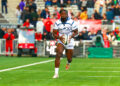 Christian GUETANG AMBADIANG of Castres  during the Top 14 match between Lyon and Castres at MATMUT Stadium on September 28, 2024 in Lyon, France. (Photo by Romain Biard/Icon Sport)   - Photo by Icon Sport