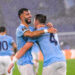 Lazio’s Taty Castellanos celebrates after scoring the goal 3-1 during the Uefa Europa League soccer match between SS Lazio and Nice at the Rome's Olympic stadium, Italy - Thursday , October 03,  2024.  Sport - Soccer  (Photo by Fabrizio Corradetti/LaPresse)   - Photo by Icon Sport