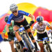 Loana Lecomte of France competes during the UCI Mountain Bike World Cup short-track race in Mont Sainte Anne, Canada, October 4, 2024. (CTK Photo/Michal Cerveny)   Photo by Icon Sport   - Photo by Icon Sport