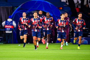 Marquinhos, le capitaine parisien, avant PSG / PSV au Parc des Princes.