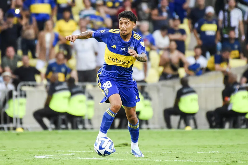 Cristian Medina avec Boca Juniors.