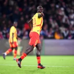 Malang Sarr avec le RC Lens.